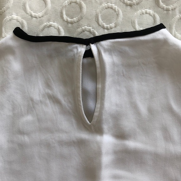 Zara Black Piping Bow Top - Picture 6 of 7